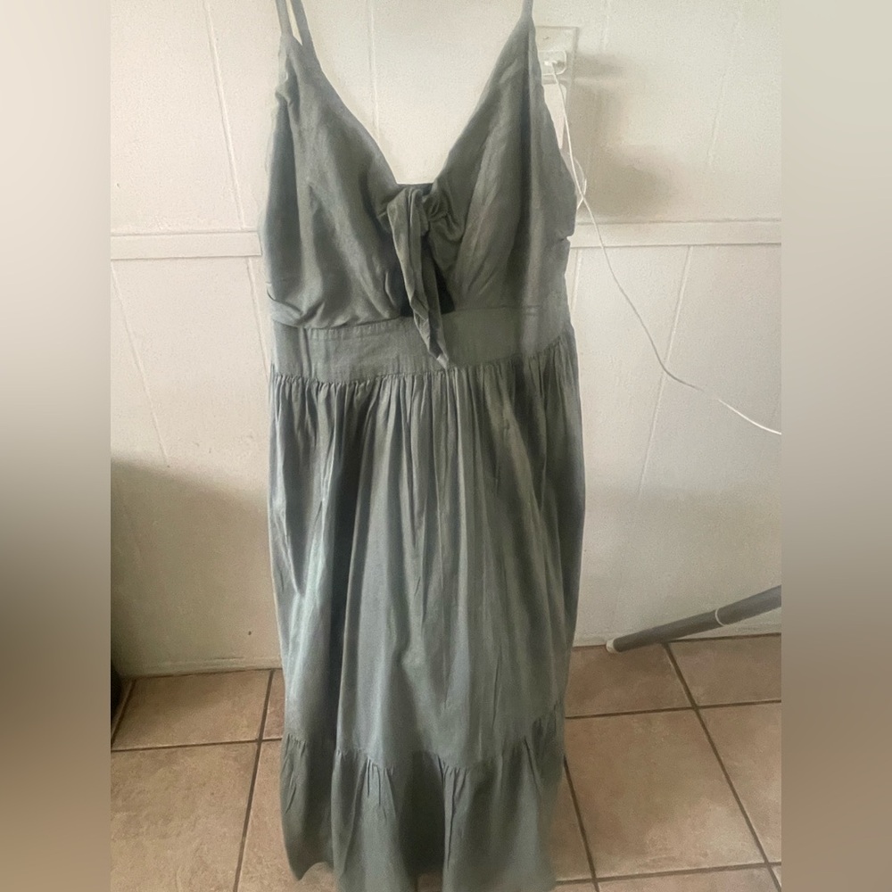 Elegant Gray Maxi Dress